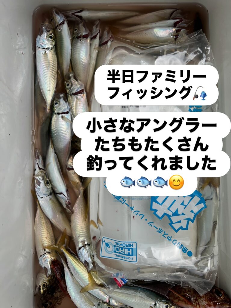 平日ファミリーフィッシング
小さなアングラーたちもたくさん釣ってくれました
